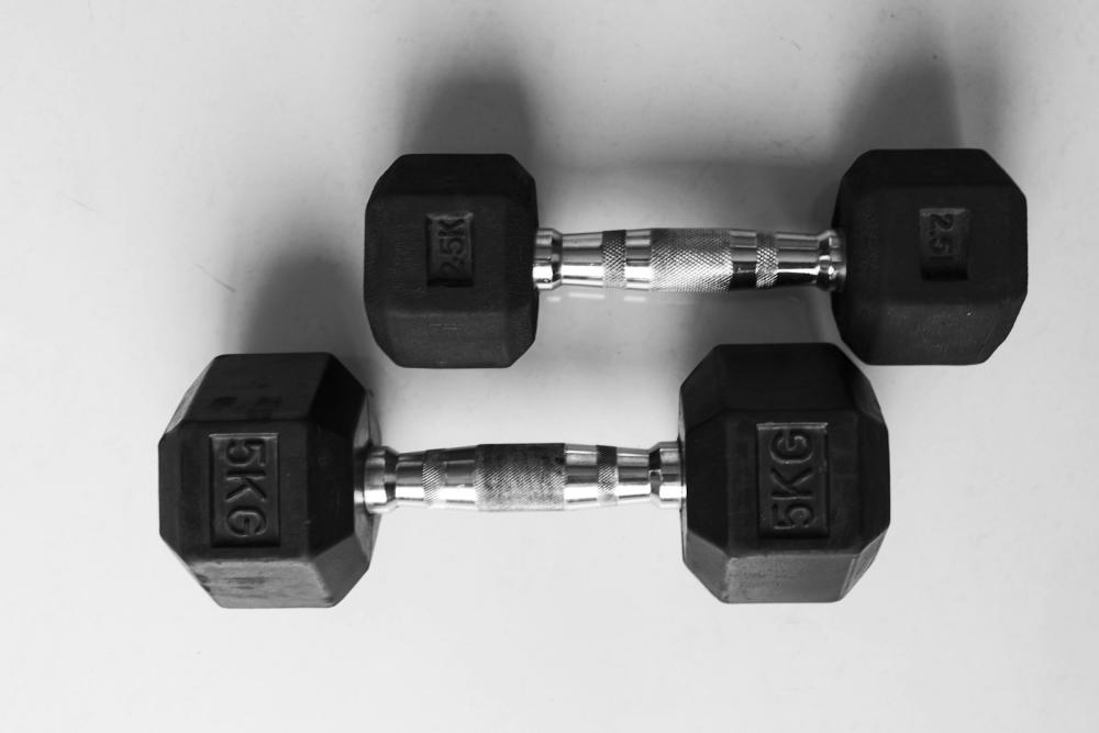 Rubber Hex Dumbbell Pair